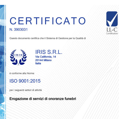Iris-onoranzefunebri-certificato-iso9001-2015